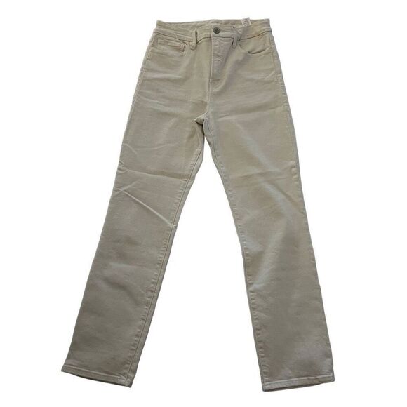 Good American Denim - Good American white straight leg jeans size 6
